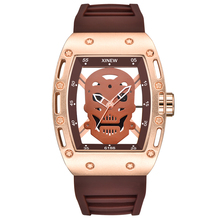 Relógios grandes estilosos para homens, relógio esportivo com pulseira de borracha, modelo exclusivo de esqueleto shantou 3860 2024 - compre barato