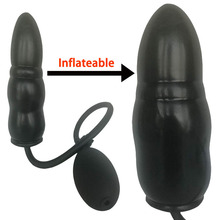 Inflatable butt plug dilatador anal expander inflable big anal plug with pump sex toys for women men huge butt plugs buttplug 2024 - buy cheap