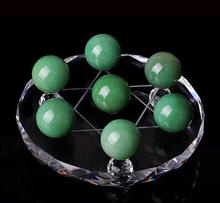 Natural aventurine jade crystal ball decoration green aventurine jade seven array decoration crystal ball seven matrix 2024 - buy cheap