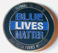 50 шт./лот DHL Бесплатная доставка синий Lives matter Big ~ 2 "Challenge Coin BLM полиция правоохранительных органов 2024 - купить недорого