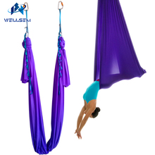 5m luxury sets home  flying Yoga Hammock Swing Trapeze Anti-Gravity Inversion Aerial Traction Device with daisy chain +carabiner 2024 - buy cheap