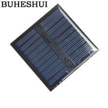 BUHESHUI 10pcs 0.45W 5V Mini Solar Cell Module Polycrystalline DIY Solar Panel Charger For 3.7V Battery System 60*60MM Epoxy 2024 - buy cheap