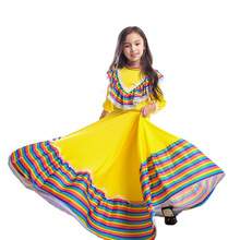 Карнавальный костюм для девочек, длинное платье для Хэллоуина 2024 - купить недорого