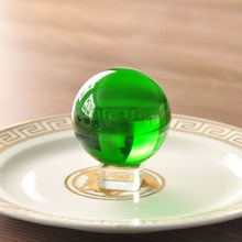 H & d 60mm esfera de cristal de vidro, bola de cristal fengshui com base esfera asiática de quartzo, decoração de mesa, adereços bola de decoração para casa 2024 - compre barato
