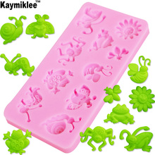 M078 Insects Spider Frog Honey Shaped Silicone Mold Fondant Cake Decorating Epoxy Candy Clay UV Resin Chocolate Gumpaste Moulds 2024 - buy cheap