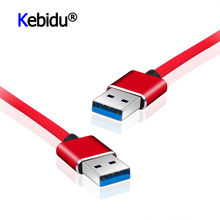 Cable de datos USB A USB Cable de extensión tipo A macho USB 2,0 para radiador disco duro USB 2,0 extensor de Cable 2024 - compra barato