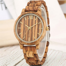 reloj femenino Stylish Full Wooden Watch Quartz Hours Display Womens Watches Unique Wood Bracelet Wristwatch New Arrival 2019 2024 - buy cheap