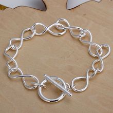 DT-H139 Hot Sale 925 Sterling Silver Jewelry for Women,Wholesale Christmas Gift Charm Fashion 8 Shape Bracelet 2024 - buy cheap