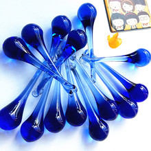 Free Jump Rings 500pcs/lot 20x80mm Blue Crystal Chandelier Pendants/ Glass Raindrop Lamp Accessories / Garden & Home Decoration 2024 - buy cheap