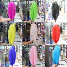 Wholesale pretty 100 pcs ostrich feathers high quality 18-20inches /45-50cm DIY jewelry decoration / wedding celebration 2024 - купить недорого