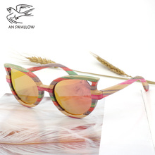 New fashion men and women polarized sunglasses colored bamboo sunglasses travel essential glasses 2024 - buy cheap