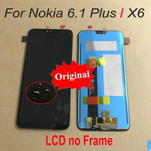Оригинальный Новый ЖК-дисплей для Nokia 6,1 Plus X6 TA-1099 TA-1109 сенсорный экран дигитайзер в сборе датчик для Nokia X6 2018 Pantalla 2024 - купить недорого