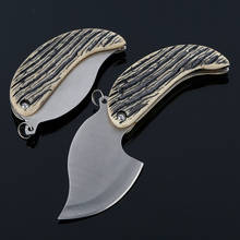 PEGASI 2Pcs/lot Mini Folding Knife Blade Stainless Steel Key Knives Small Leaves Fruit Knife EDC Best Gift 2024 - buy cheap