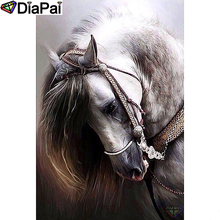 DIAPAI Diamond Painting 5D DIY 100% Full Square/Round Drill "Animal horse" Diamond Embroidery Cross Stitch 3D Decor A24490 2024 - buy cheap