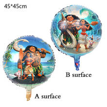 1pcs 3D Moana Foil Balloons Inflatable classic toys Balloon 18 inch happy Birthday balloons Party Supplies air balloons 2024 - buy cheap