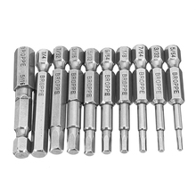 Broppe 10pcs/set 5/64-5/16 Inch Hex Head Magnetic Screwdriver Bit 1/4 Inch Hex Shank Screwdriver Bit 2024 - buy cheap