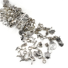 40pcs/lot Mix Animal Theme Animals Sea Tortoise Horse Charms Diy Owl Bird Pendant Bracelet Necklaces Gift Jewelry Making 2024 - buy cheap