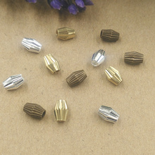 100pcs 5*7mm Antique bronze/Silver Copper Charms/Pendant barrel-shaped Beads,DIY Vintage Jewelry Finding 2024 - buy cheap