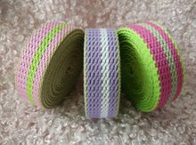 Width 2.5cm 15m/lot COLOR herringbone/ twill cotton tape/Cotton webbing/ binding tape thickness 2024 - buy cheap