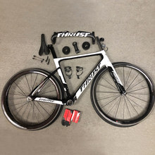 THRUST-Cuadro de Bicicleta de carreras aerodinámico, fibra de carbono T1000, 50mm, 700c, 25C 2024 - compra barato