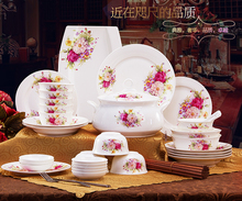 Jingdezhen-platos de cerámica superior, vajilla china de hueso, regalo para el hogar, 56 piezas, 28 piezas 2024 - compra barato