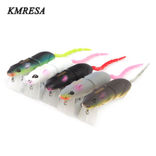 2 Segments 80mm 15.5g  Artificial Fishing Lure Plastic Mouse Bait Wobbler Crankbait Pike Bass Bionic Mouse Bait 2024 - buy cheap