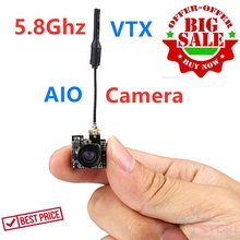 5,8G 25 МВт 40CH 800TVL передатчик LS-S2 FPV Камера 3,6g FPV AIO микро Камера Сверхлегкий совместимая с цифровыми стандартами NTSC / PAL переключаемый 2024 - купить недорого