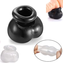 Male Sex Toys Scrotum Bondage Restraint Penis Rings Man Time Delay Lasting Chastity Cage Cock Ring Ball Stretcher Gay Sex Toys 2024 - buy cheap