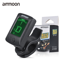 Ammoon AT-07-Sintonizador electrónico Digital con Clip, pantalla LCD para guitarra, bajo cromático, ukelele C/ D, violín 2024 - compra barato