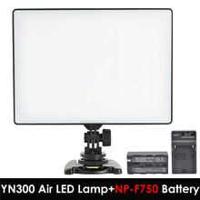 YONGNUO YN300 YN-300 Air LED Camera Video Light 3200K-5500K w/ NP-F750 Battery Pack +Charger for Canon Nikon DSLR & Camcorder 2024 - buy cheap