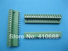 24 шт. 16-контактный шаг 5,08 мм винтовой клеммный блок соединитель подключаемый тип зеленый 2EDCK-2EDCV-5.08 2024 - купить недорого