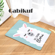 Doormat Carpets Cute Alpaca Print Mats Floor Kitchen Bathroom Rugs 40X60or50x80cm 2024 - buy cheap