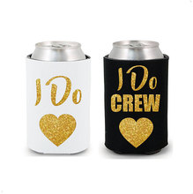 Enfriadores de bebidas personalizados para bodas, Kit de supervivencia de despedida de soltera, soportes de latas de cerveza, aisladores de bebidas, brillo dorado 2024 - compra barato