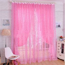 Ouneed Fashion Rose Tulle Window Screens Door Balcony Curtain Panel Sheer 200X100cm*302017 hot sale roller blinds 2024 - buy cheap