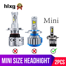 hlxg H7 h4 led headlight bulb CSP Perfect hi lo H8 H11 Auto Fog Lamps Hb4 HB3 fonte 12v automobile 6000K 8000LM Car accessories 2024 - buy cheap