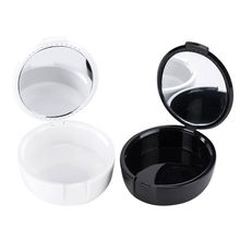 Denture False Teeth Box Dental Orthodontic Retainer Storage Case Mouthguard Container With Mirror 2024 - buy cheap
