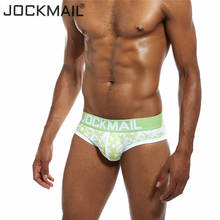 JOCKMAIL Brand sexy Men Underwear Male Panties Cotton Printed breathable Gay Underwear Men Briefs Slip shorts Cueca Underpants 2024 - buy cheap