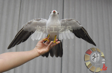 32 x 50 cm artificial asas de espalhamento penas de aves gaivota brinquedo modelo de decoração para casa realizando prop presente h1090 2024 - compre barato