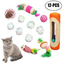 12pcs Pet Cat Toys Cute Fish Shape Chewing Toy Simulation Stuffed Fish With Catnip Pet Interactive Toy For Cats Kitten 2024 - buy cheap