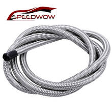 SPEEDWOW 1 Meter AN3 Stainless Steel Braided + PTFE Oil Hose Fuel Line For PTFE Hose End Adapter 2024 - buy cheap