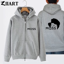 the IT crowd Maurice Moss Richard Ellef Ayoade couple clothes boy man male cotton full zip hooded Coats Jackets 2024 - buy cheap