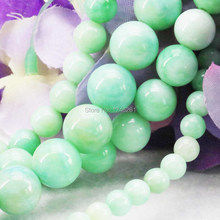 Hot Sale 6 8 10 12 14mm Jewelry making Design Green Chalcedony Flowers Stripe DIY Beads Loose Stone Ornaments Women Gifts 15inch 2024 - buy cheap