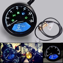 Waterproof Modern LCD Digital Motorcycle Odometer Speedometer Adjustable 12000 RPM Fuel Meter Warning Motorbike Instrument Refit 2024 - buy cheap