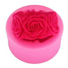 3D Big rose soap mold cooking tools fondant DIY cake silicone moulds chocolate baking decoration candy Resin craft F0755 2024 - buy cheap