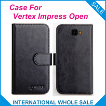 6 Colors Hot! 2016 Impress Open Vertex Case,High Quality Leather Exclusive Case For Vertex Impress Open Cover Phone Tracking 2024 - buy cheap