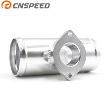 CNSPEED 63mm 2.5" Turbo Aluminum Flange Pipe For GD-RS FV RZ BOV Blow Off Valve Adapter  L=150mm silver black YC100379 2024 - buy cheap