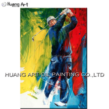 Professional Artist Hand-painted High Quality The Golf Man Player Oil Painting On Canvas Modern Portrait Oil Painting Decor Art 2024 - buy cheap
