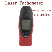 Tacómetro fotográfico profesional de alta precisión, amplio rango de medida: 100 a 30000 rpm, resolución de 1,7-500RPS, tacómetro láser de 0,1 rpm 2024 - compra barato