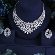 jankelly Nigeria 2pcs Bridal Zirconia Jewelry Sets For Women Party, Luxury Dubai Nigeria CZ Crystal Wedding Jewelry Sets 2024 - buy cheap