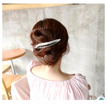 Простые заколки для волос шпильки-листья волнистые заколки для волос большой зажим для волос корейские аксессуары для волос Вуалетка для женщин черный/коричневый HC298 2024 - купить недорого